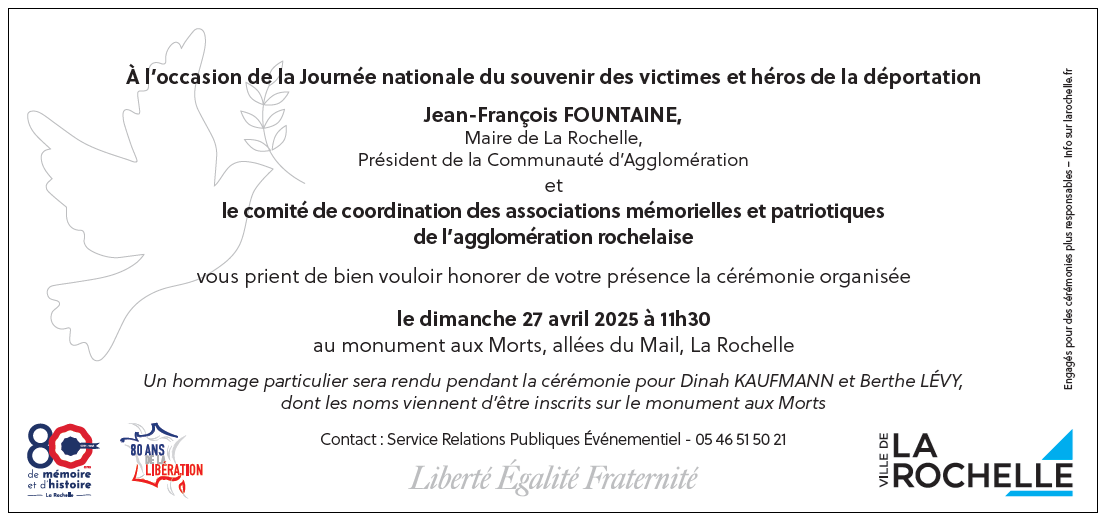 Lire la suite à propos de l’article Journée nationale  du souvenir des victimes et héros de la déportation .
