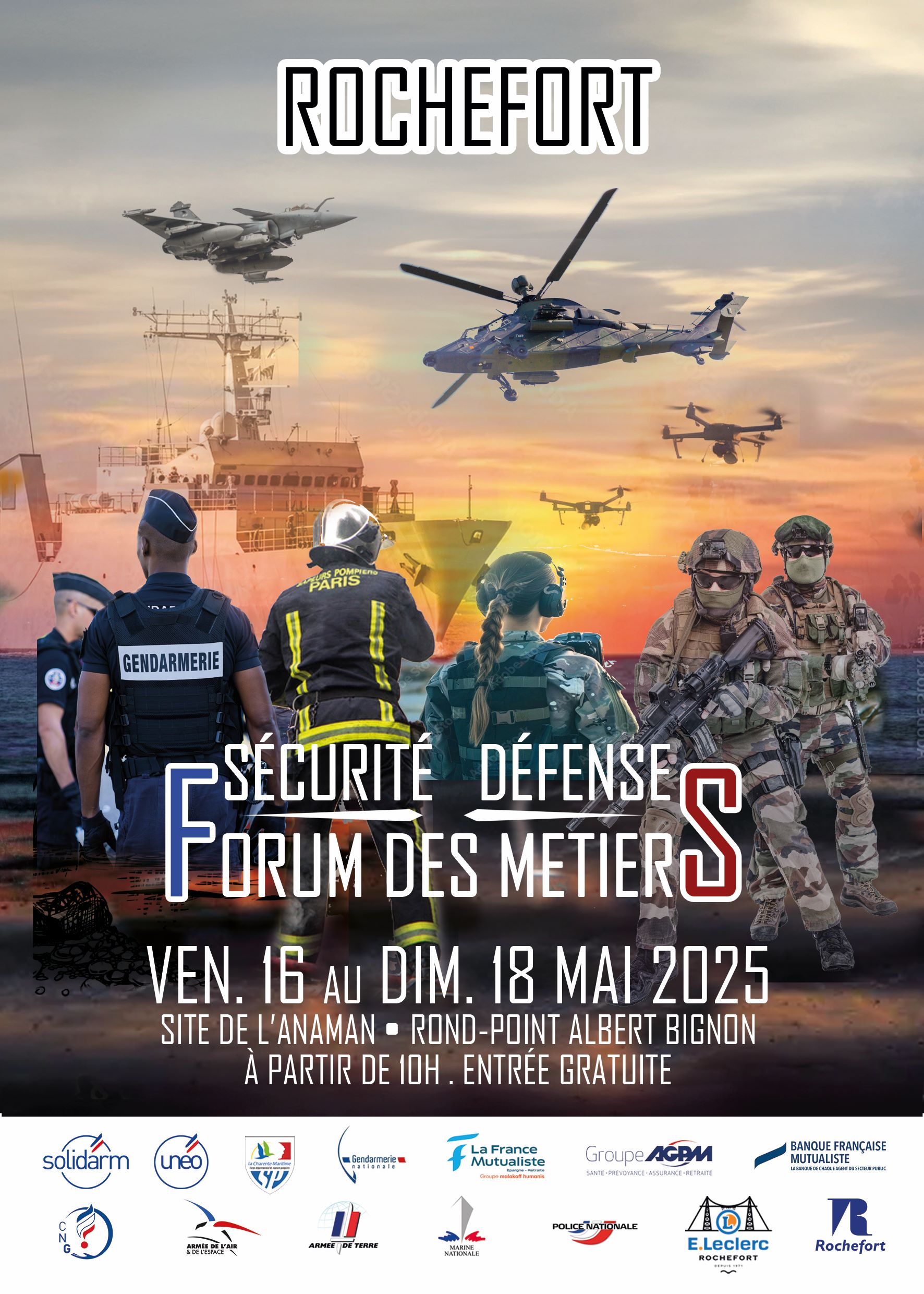 Lire la suite à propos de l’article 3 ème Edition du Forum des métiers de la défense et de la sécurité à Rochefort