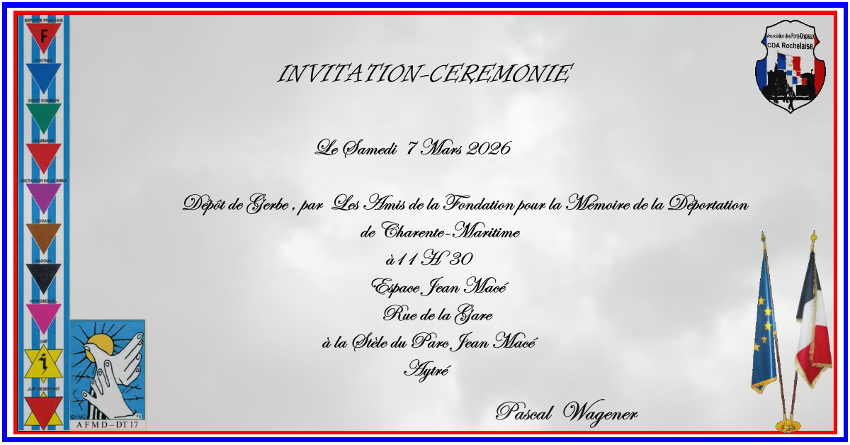 Lire la suite à propos de l’article Les Amis de la Fondation pour la Mémoire de la Déportation :