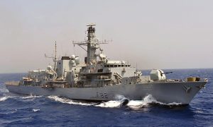 ROYAL NAVY : ESCALE DU « HMS SOMERSET » à LA PALLICE