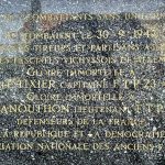 Hommage aux combats de Saint-Maurice et aux fusillés de Chef de Baie :