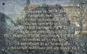 Hommage aux combats de Saint-Maurice et aux fusillés de Chef de Baie :